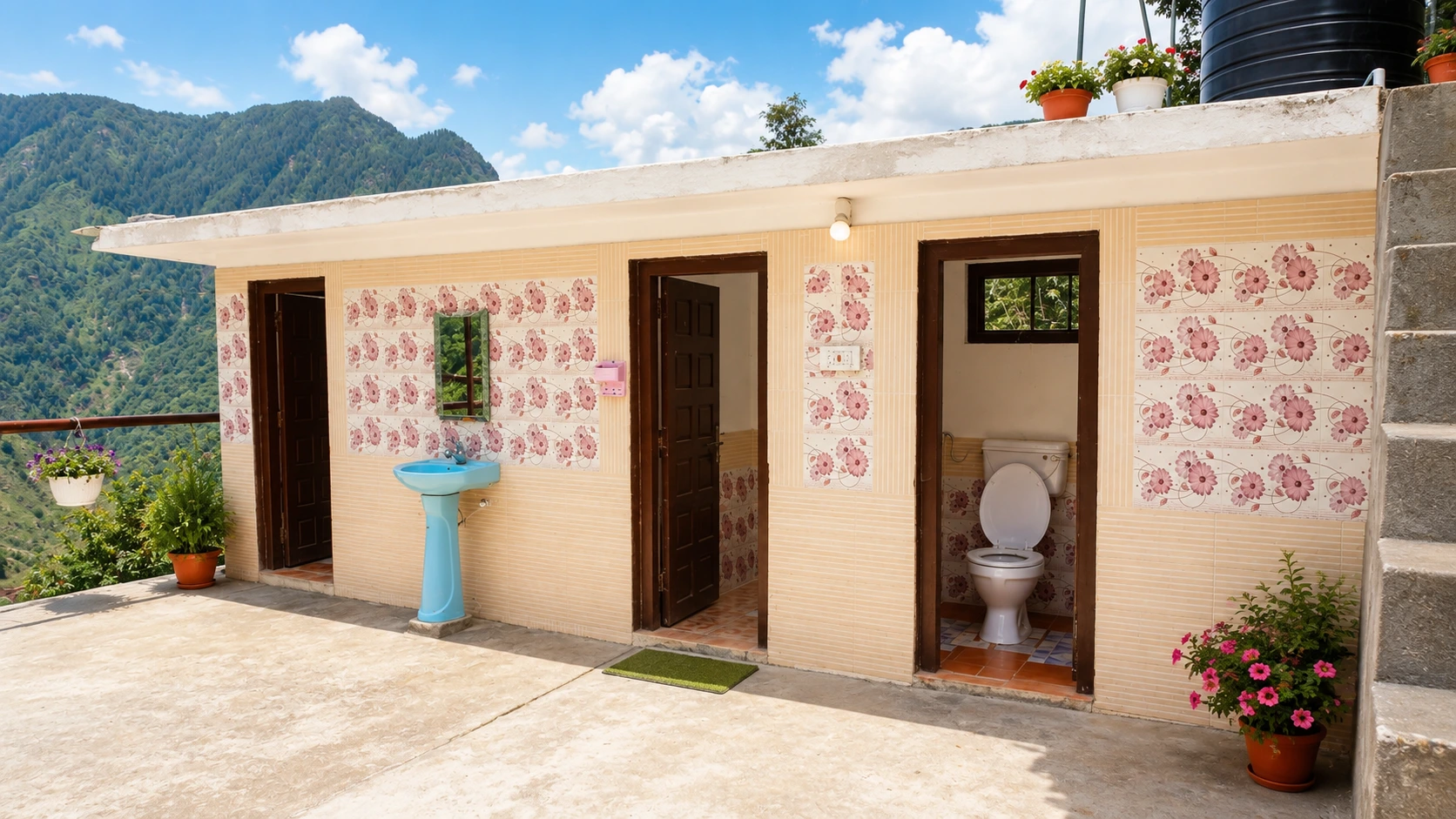 washrooms